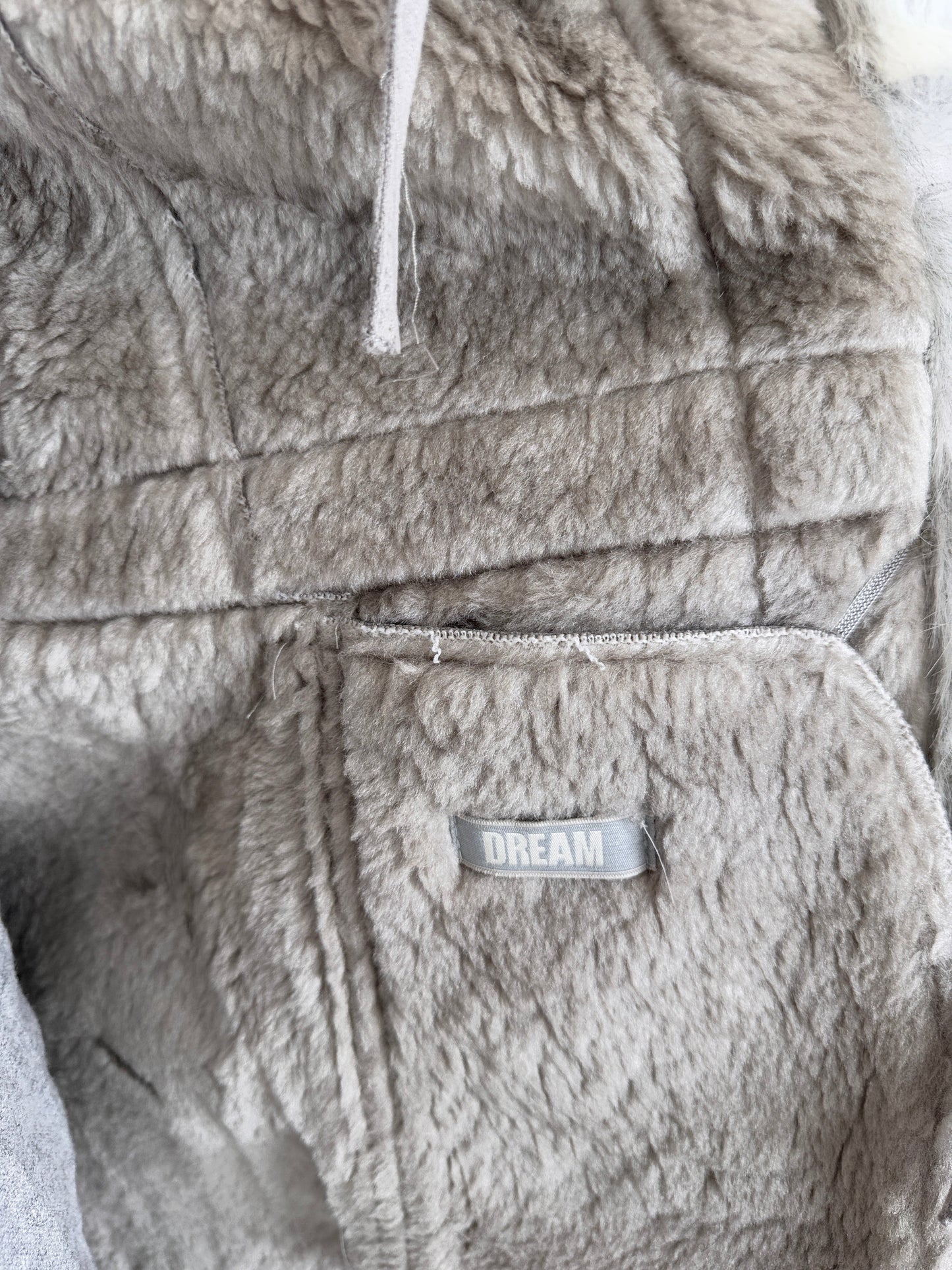 Blana eco premium italiană cu broderie pastel gray