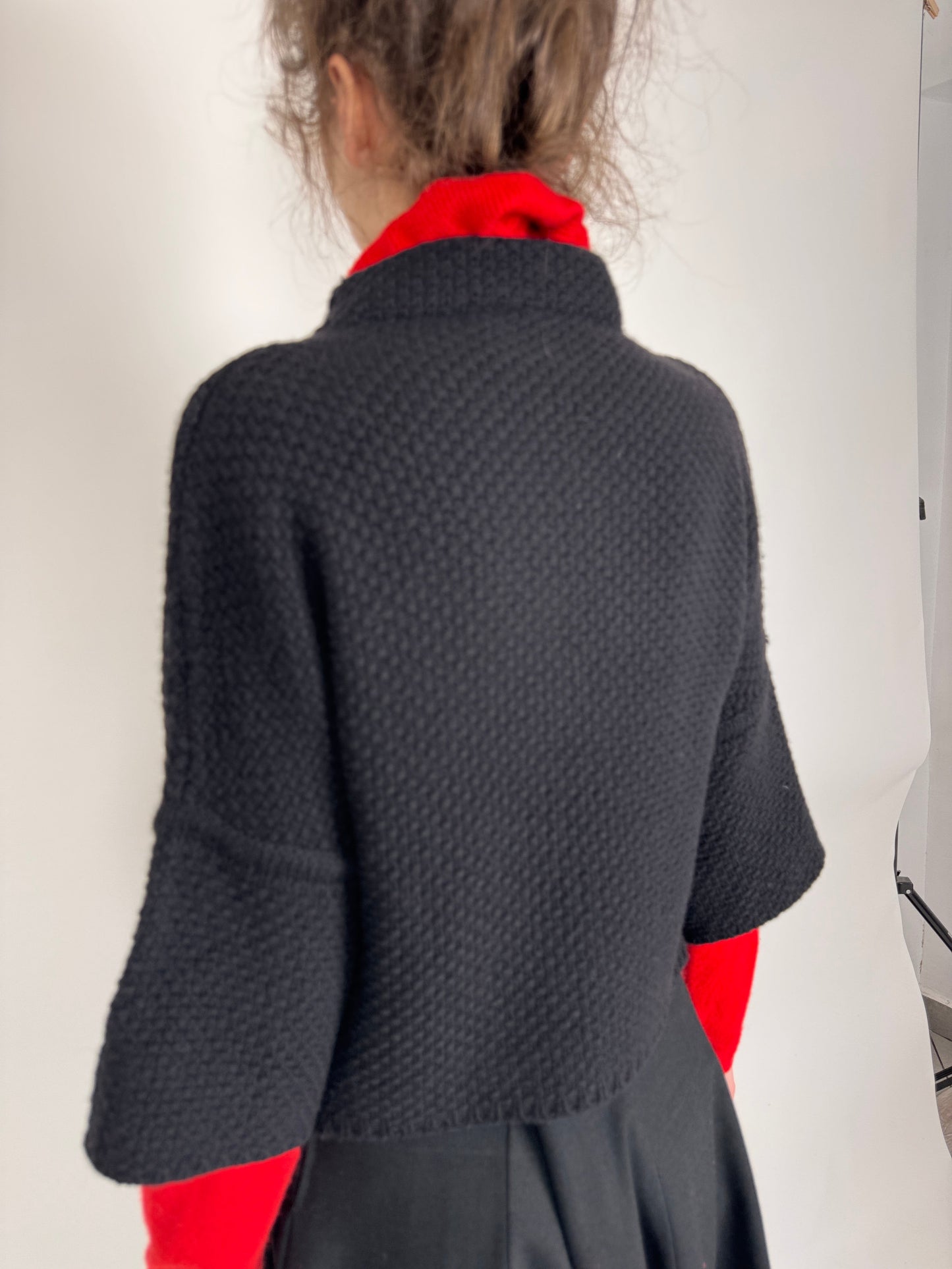 Jacheta tip capa luxury Max Mara din cașmir și lana extrafina