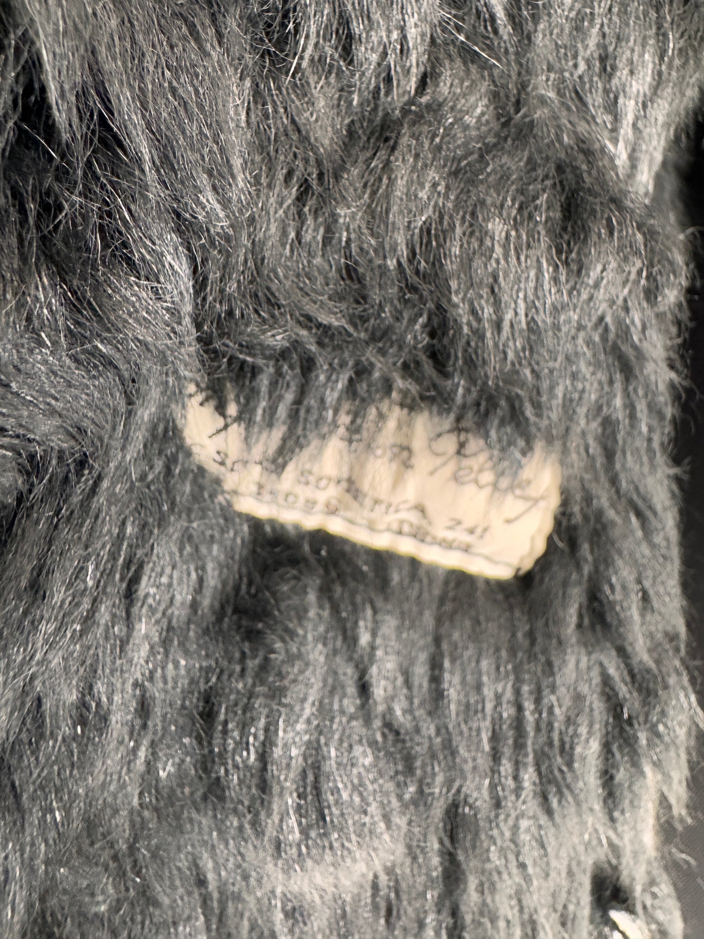 Blană naturală Shearling neagră extrem de confortabila și călduroasă