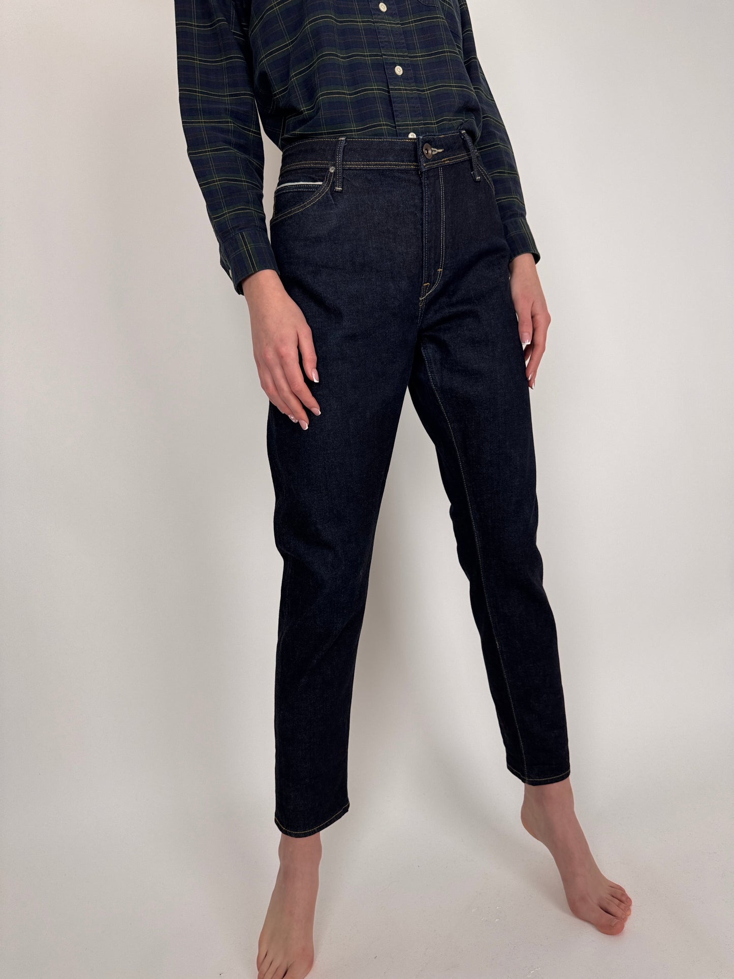 Blugi premium din jeans raw plin modelator